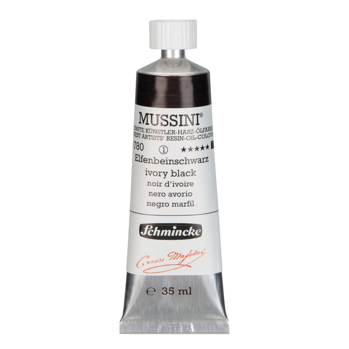 Tinta Óleo Schmincke Mussini 35ml S1 780 Ivory Black