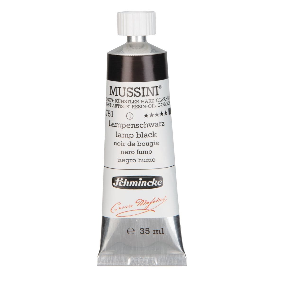 Tinta Óleo Schmincke Mussini 35ml S1 781 Lamp Black