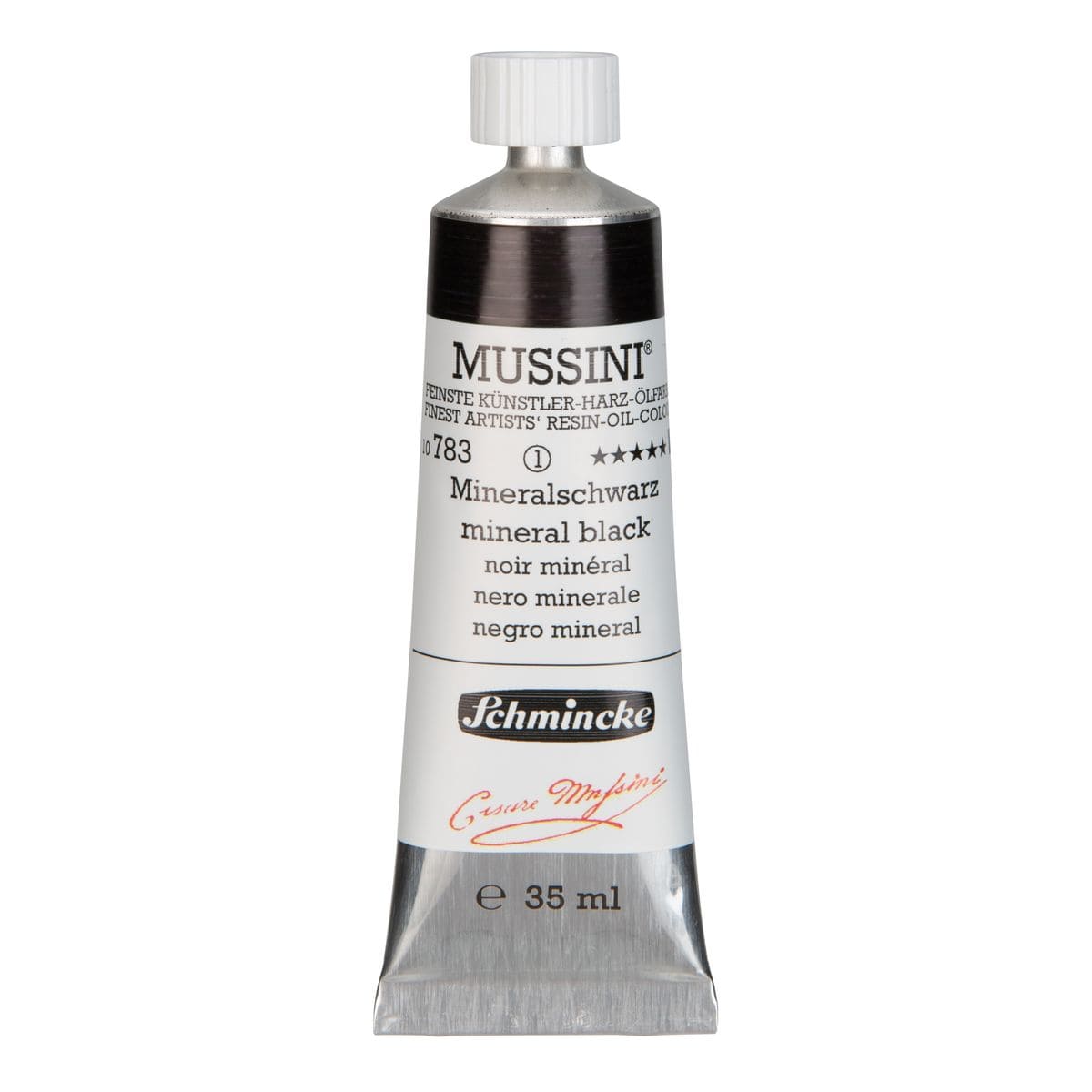 Tinta Óleo Schmincke Mussini 35ml S1 783 Mineral Black