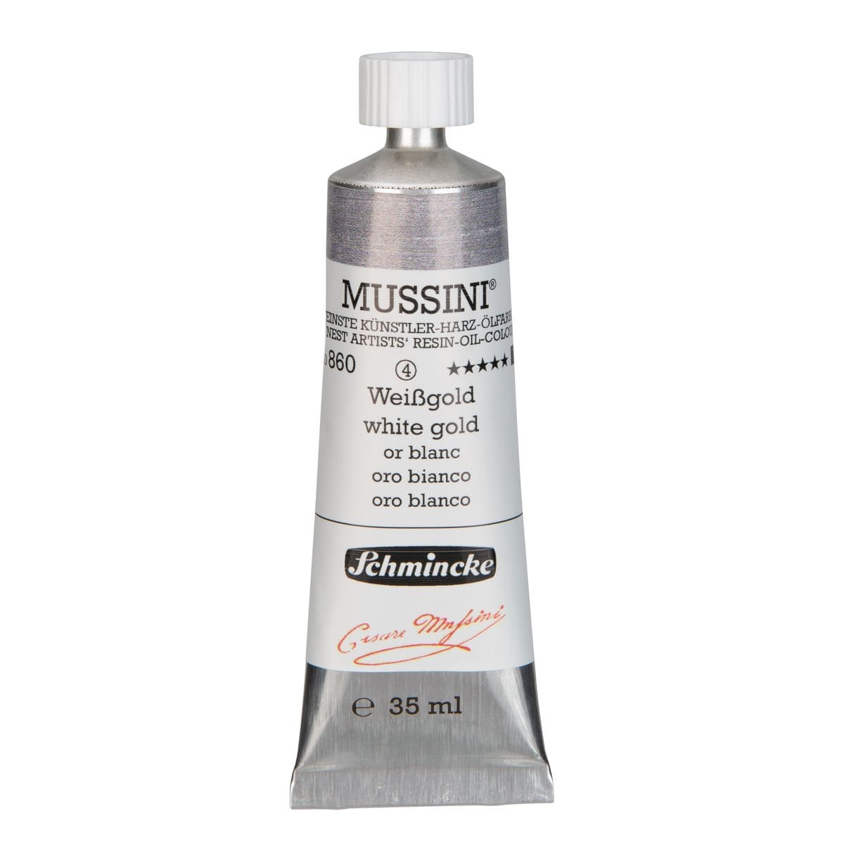 Tinta Óleo Schmincke Mussini 35ml S4 860 White Gold 