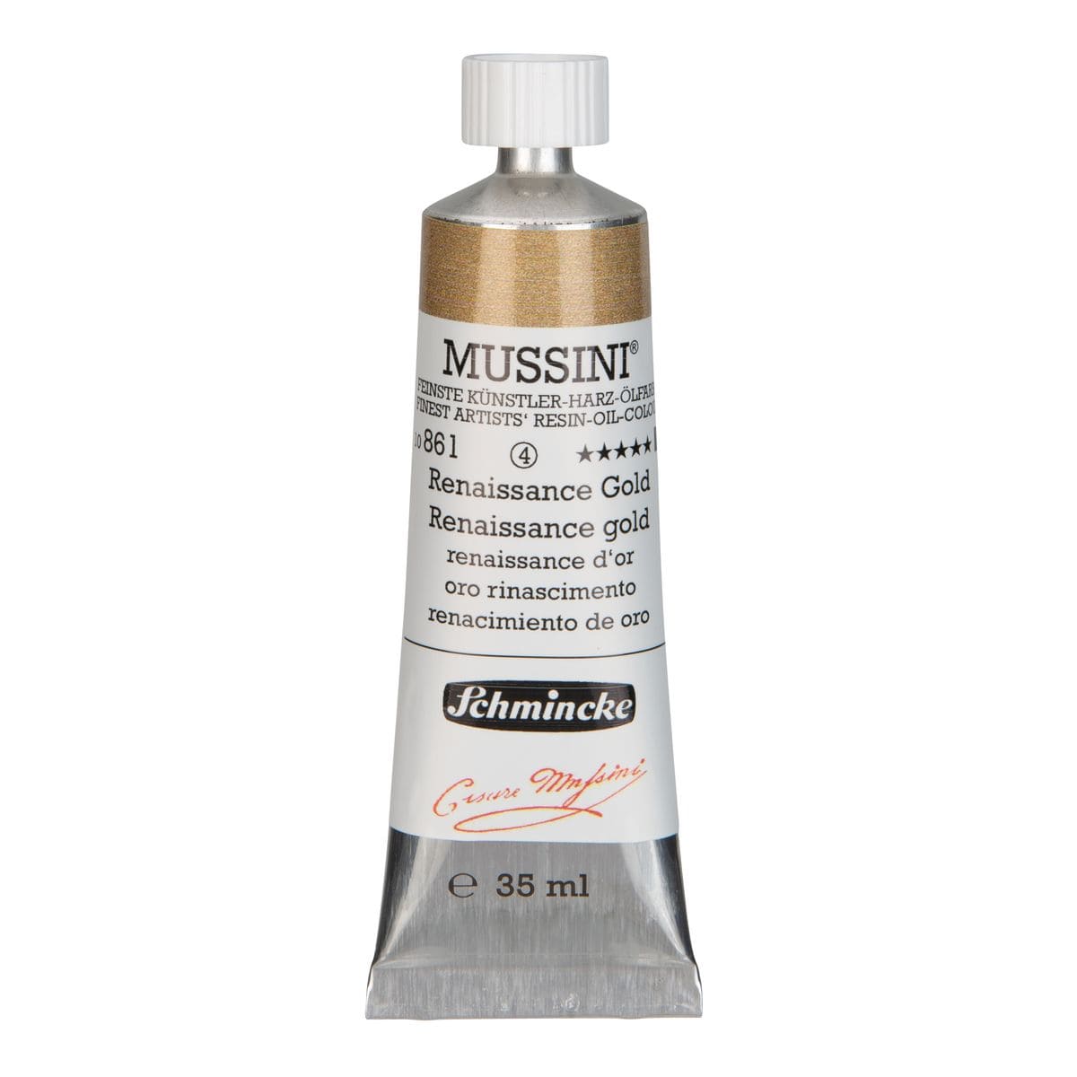 Tinta Óleo Schmincke Mussini 35ml S4 861 Renaissance Gold