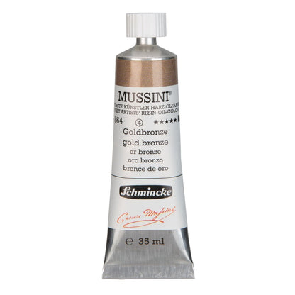 Tinta Óleo Schmincke Mussini 35ml S4 864 Gold Bronze 