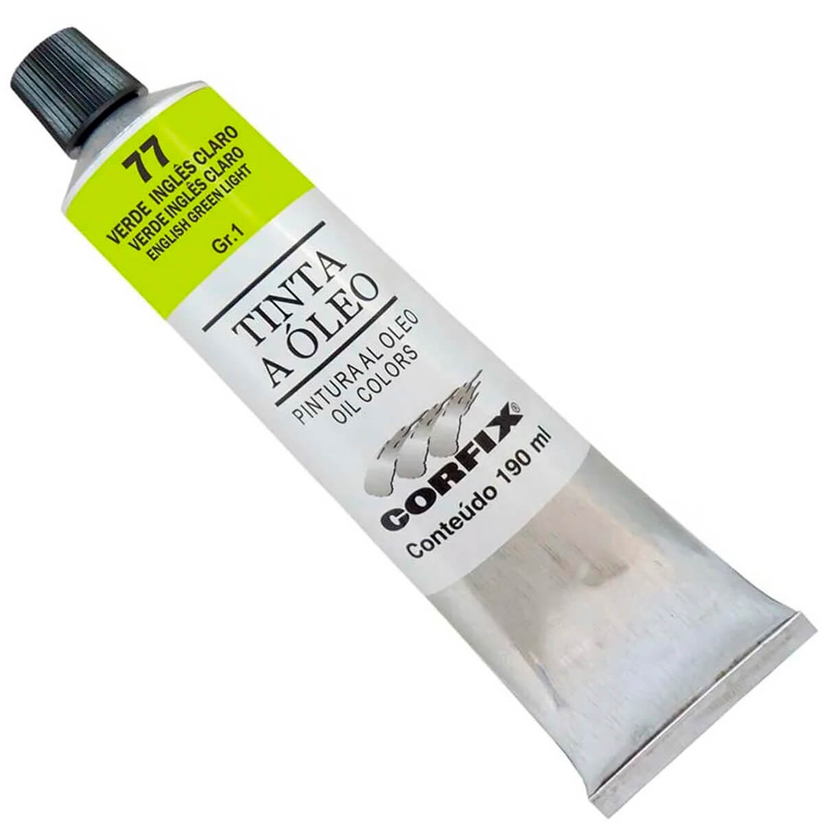 Tinta a Óleo Corfix 190ml 077 Verde Inglês Claro G1