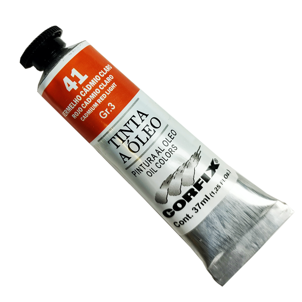 Tinta a Óleo Corfix 37ml  41 Vermelho Cádmio Claro - G3