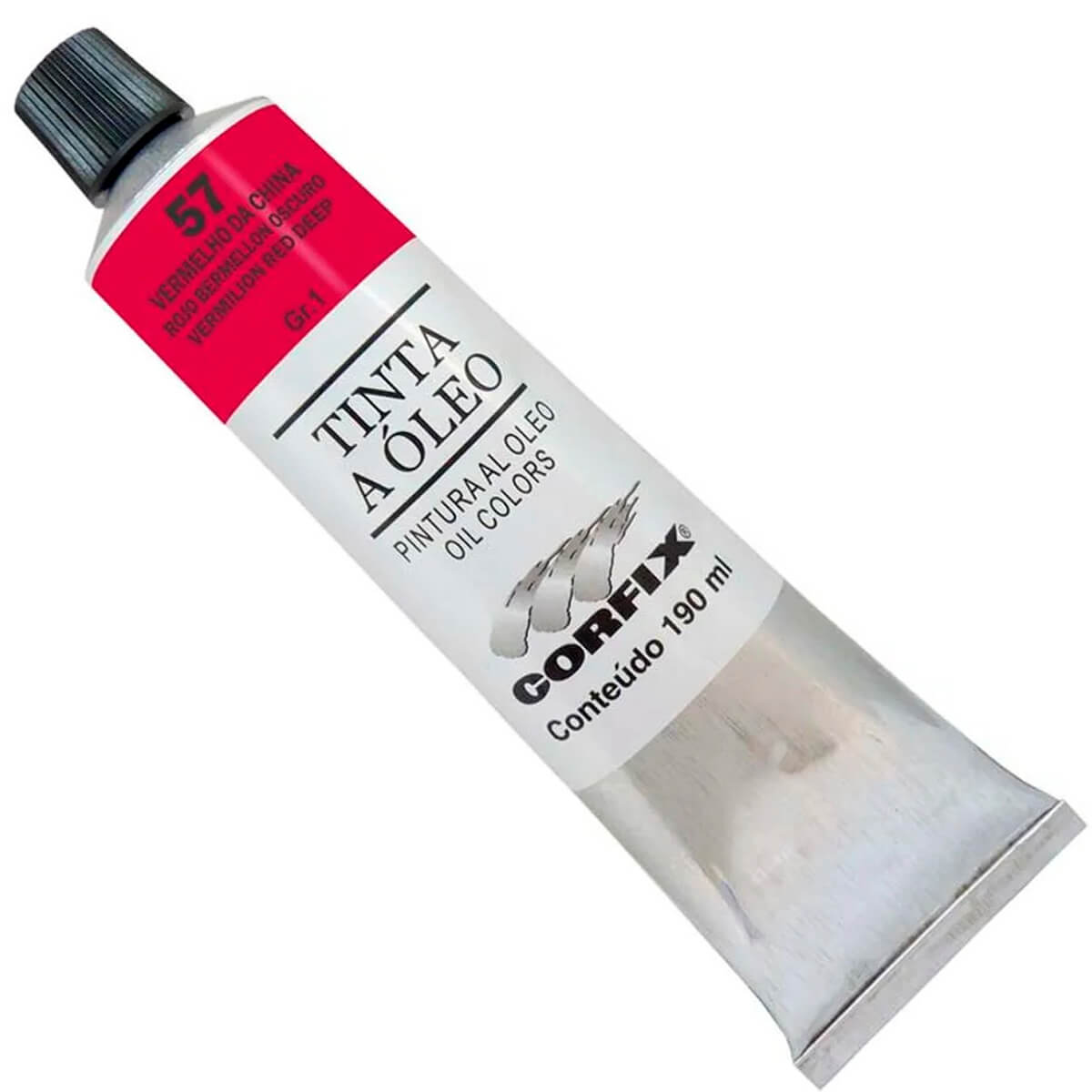 Tinta a Óleo Corfix 190ml 57 Vermelho da China G1