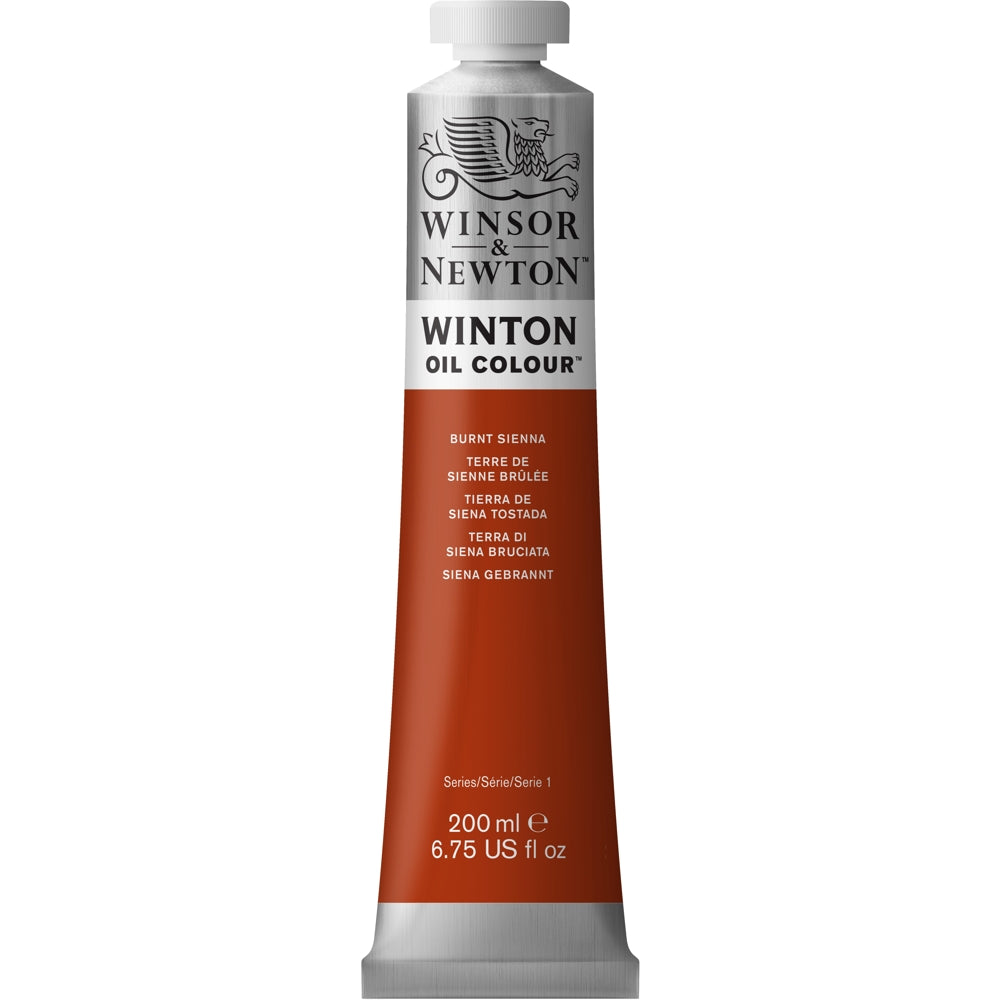 Tinta Óleo Winton 200ml Winsor & Newton 074 Burnt Sienna