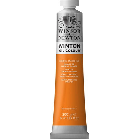 Tinta Óleo Winton 200ml Winsor & Newton 090 Cadmium Orange Hue