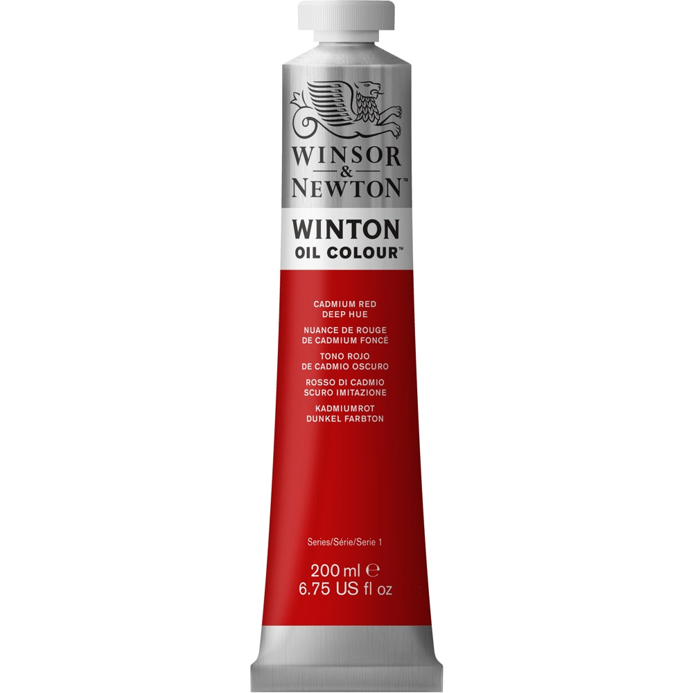 Tinta Óleo Winton 200ml Winsor & Newton 098 Cadmium Red Deep Hue