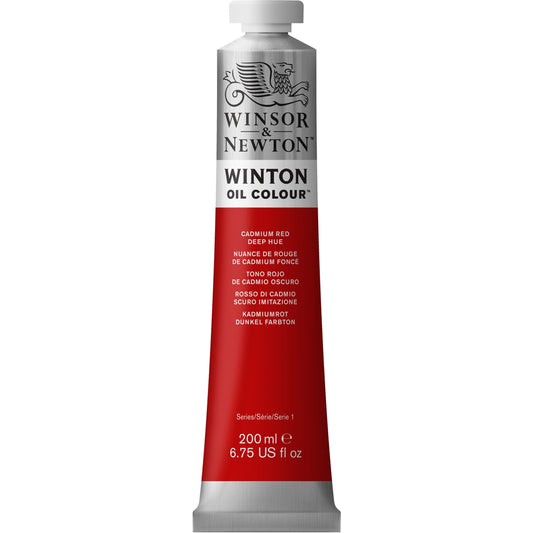 Tinta Óleo Winton 200ml Winsor & Newton 098 Cadmium Red Deep Hue