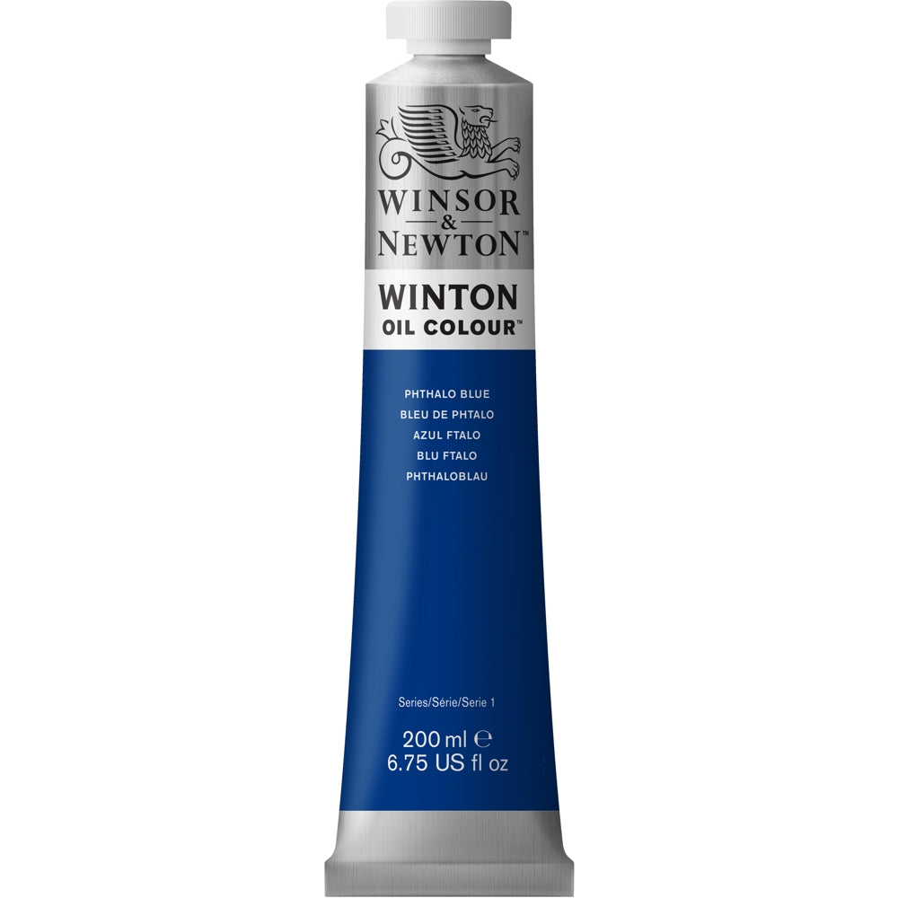 Tinta Óleo Winton 200ml Winsor & Newton 516 Phthalo Blue