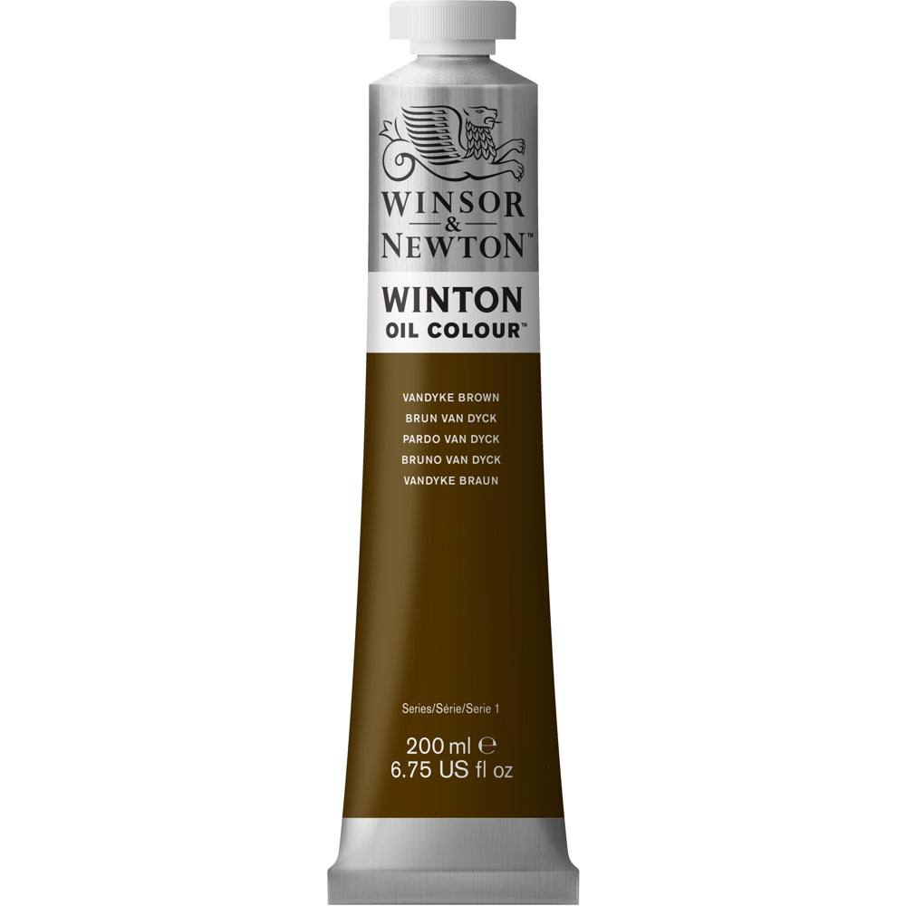 Tinta Óleo Winton 200ml Winsor & Newton 676 Vandyke Brown