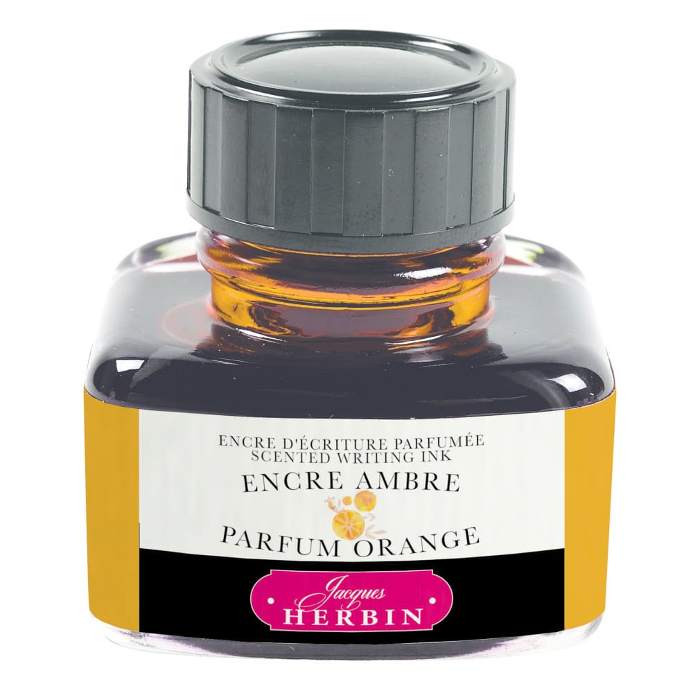 Tinta para Caneta Tinteiro Herbin Perfumada 30ml Cor Laranja