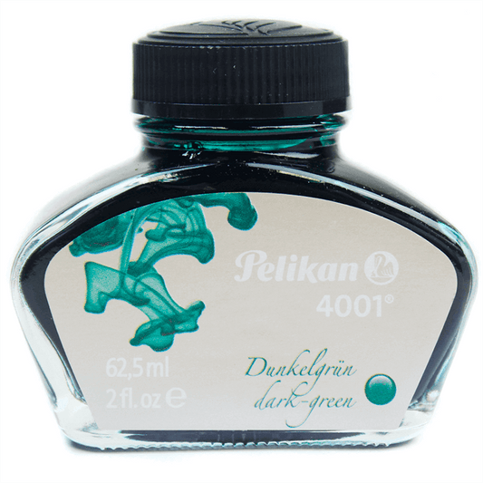 Tinta Para Caneta Tinteiro 62,5ml Verde Escuro Pelikan 4001