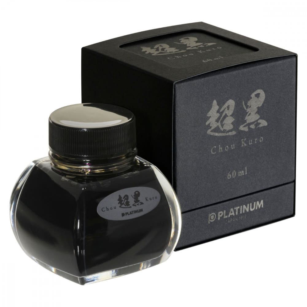 Tinta Para Caneta Tinteiro Platinum Chou Kuro 60ml Black Ink