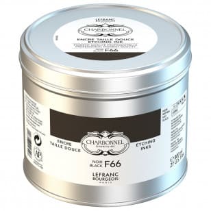 Tinta Para Gravura em Metal Charbonnel Óleo F66 Black 800ml