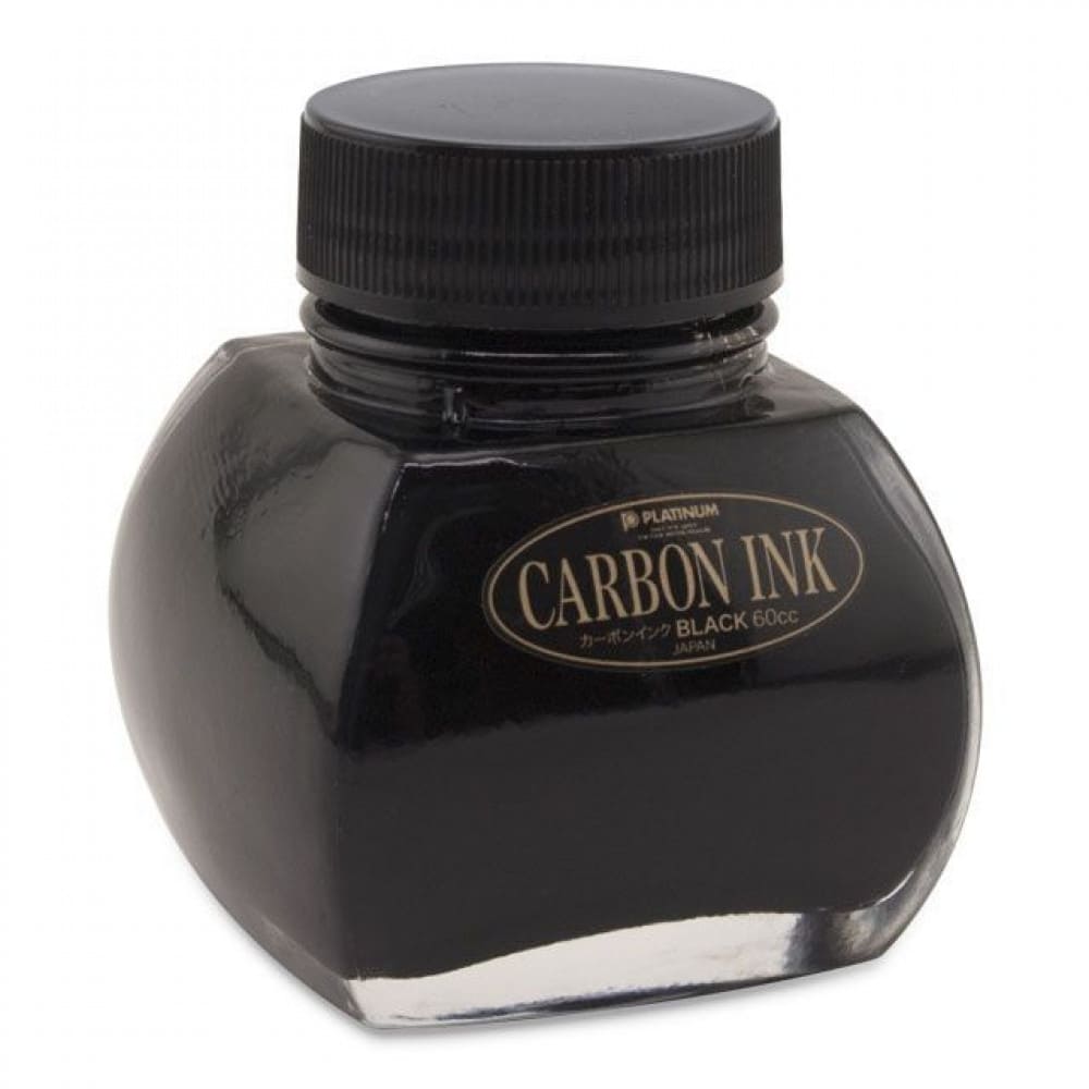 Tinta Para Caneta Tinteiro Platinum 60ml Carbon Black