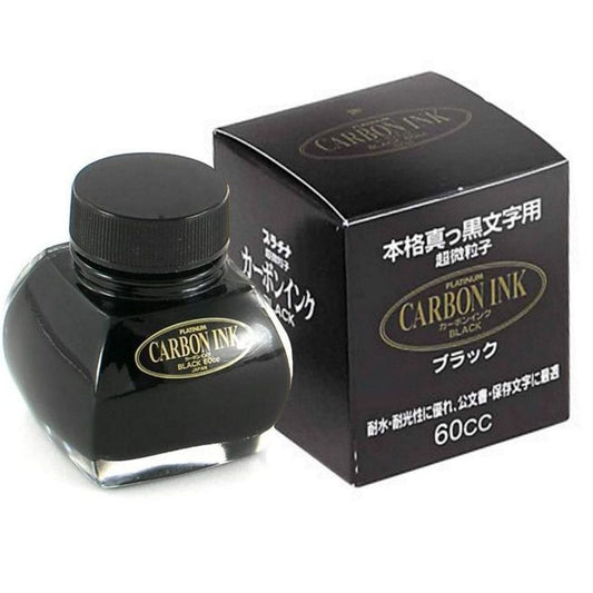 Tinta Para Caneta Tinteiro Platinum 60ml Carbon Black