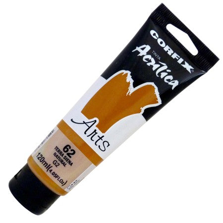 Tinta Acrílica Corfix Arts 120ml  62 Terra de Siena Natural G2