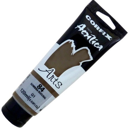 Tinta Acrílica Corfix Arts 120ml  84 Sombra Natural G1