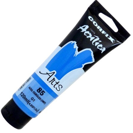 Tinta Acrílica Corfix Arts 120ml  85 Azul Cerúleo (IMIT) G1