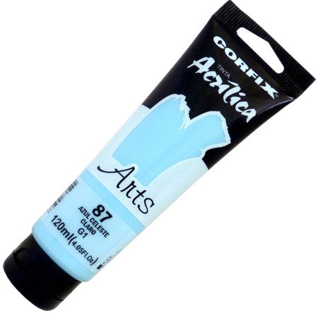 Tinta Acrílica Corfix Arts 120ml  87 Azul Celeste G1