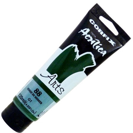 Tinta Acrílica Corfix Arts 120ml  88 Verde de Hooker G1
