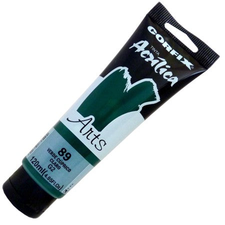 Tinta Acrílica Corfix Arts 120ml  89 Verde Cuprico G2