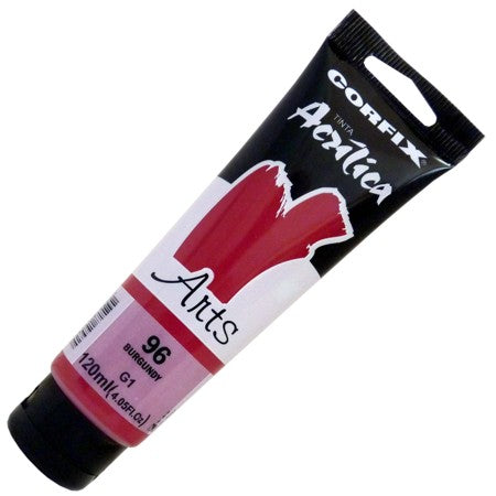 Tinta Acrílica Corfix Arts 120ml  96 Burgundt G1