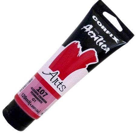 Tinta Acrílica Corfix Arts 120ml 107 Alizarin Crimson G1