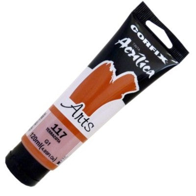 Tinta Acrílica Corfix Arts 120ml 117 Terracota G1