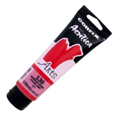 Tinta Acrílica Corfix Arts 120ml 130 Vermelho Cádmio E (M) G1