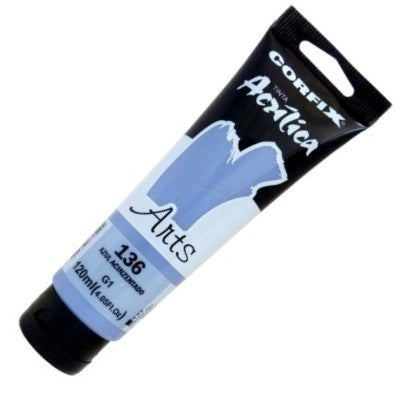 Tinta Acrílica Corfix Arts 120ml 136 Azul Acinzentado G1