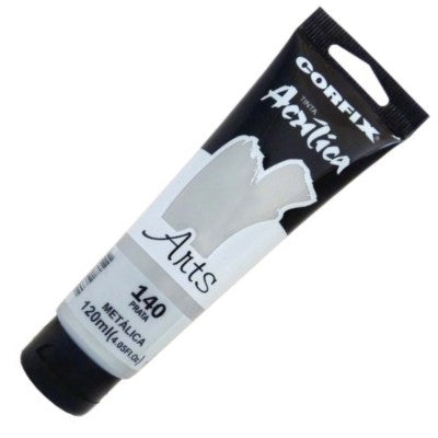 Tinta Acrílica Corfix Arts 120ml Tom Metálico