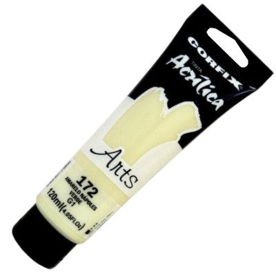 Tinta Acrílica Corfix Arts 120ml 172 Amarelo Nápoles Verde G1