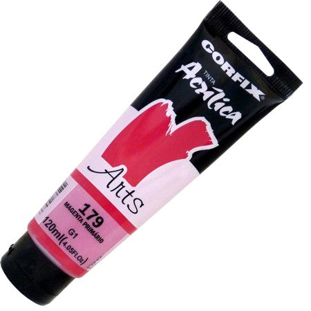 Tinta Acrílica Corfix Arts 120ml 179 Magenta Primário G1