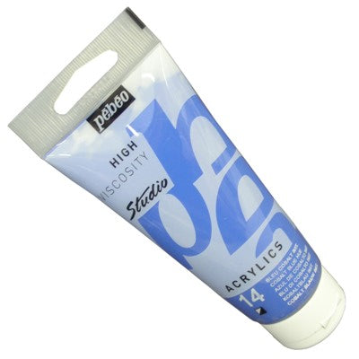 Tinta Acrílica Pébéo Studio  14 Azul Cobalto Imit. 100ml