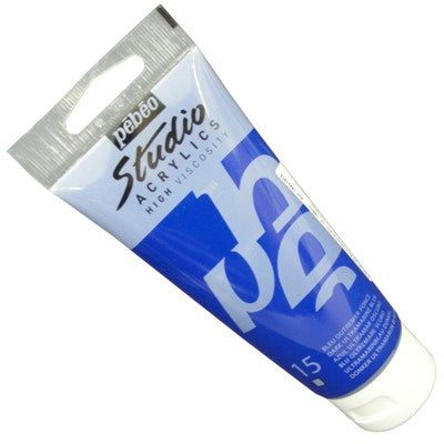 Tinta Acrílica Pébéo Studio  15 Azul Ultramar Escuro 100ml
