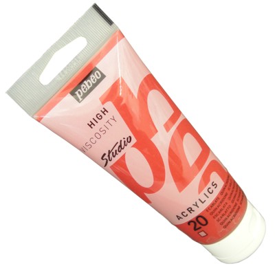 Tinta Acrílica Pébéo Studio  20 Vermelho Escarlate 100ml