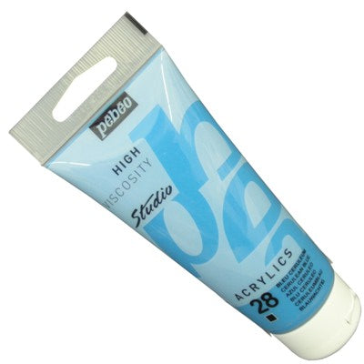 Tinta Acrílica Pébéo Studio  28 Azul Cerúleo 100ml
