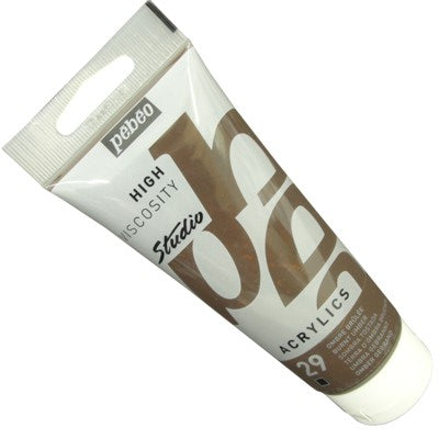 Tinta Acrílica Pébéo Studio  29 Terra Sombra Queimada 100ml