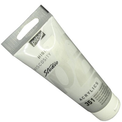 Tinta Acrílica Pébéo Studio 351 Prata Iridescente 100ml