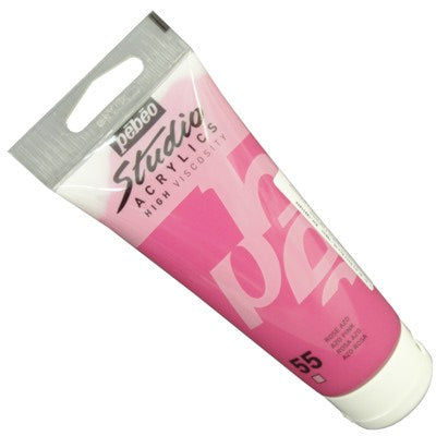 Tinta Acrílica Pébéo Studio  55 Rosa Azo 100ml