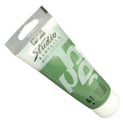 Tinta Acrílica Pébéo Studio  61 Terra Verde 100ml