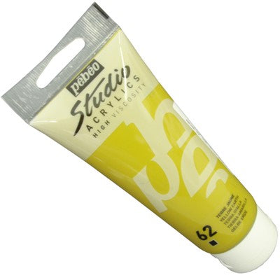 Tinta Acrílica Pébéo Studio  62 Amarelo Terra 100ml
