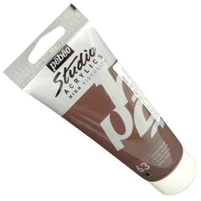 Tinta Acrílica Pébéo Studio  63 Vermelho Terra 100ml
