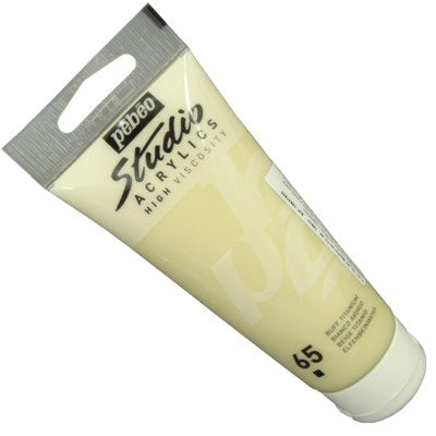 Tinta Acrílica Pébéo Studio  65 Marfim de Titâneo 100ml