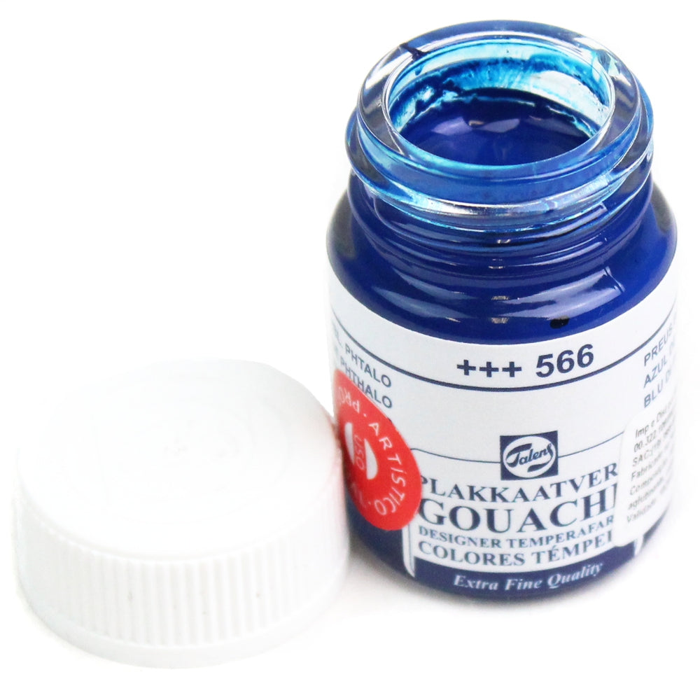 Tinta Guache Para Caligrafia Talens 16ml 566 Azul da Prússia
