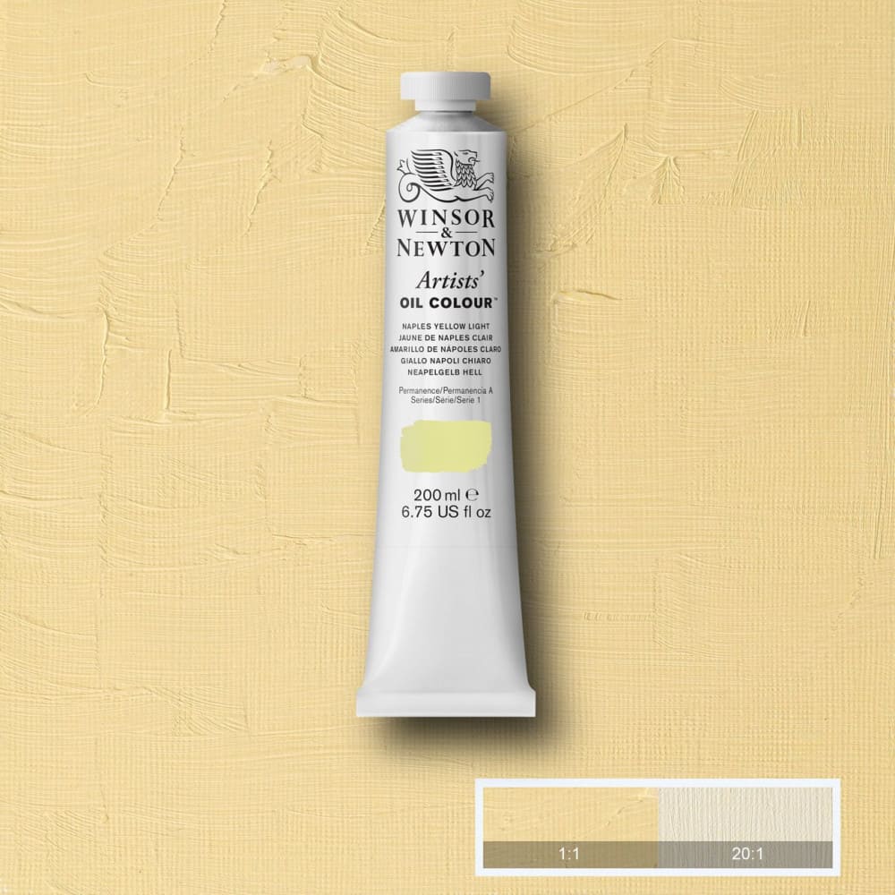 Tinta Óleo Artist 200ml Winsor & Newton S1 426 Naples Yellow Light