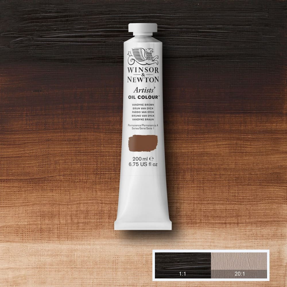 Tinta Óleo Artist 200ml Winsor & Newton S1 676 Vandyke Brown