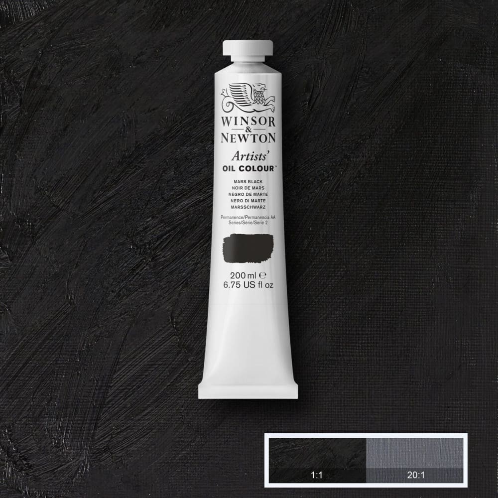 Tinta Óleo Artist 200ml Winsor & Newton S2 386 Mars Black